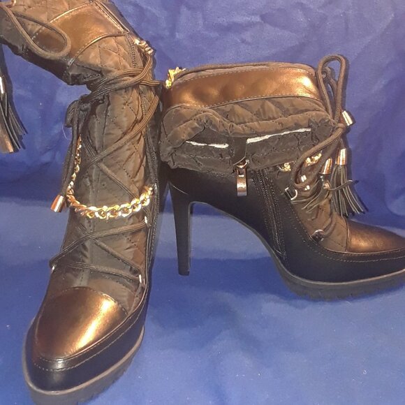 AZALEA WANG ALL EYES ON YOU STILETTO BOOTIE IN BLACK - Picture 7 of 7